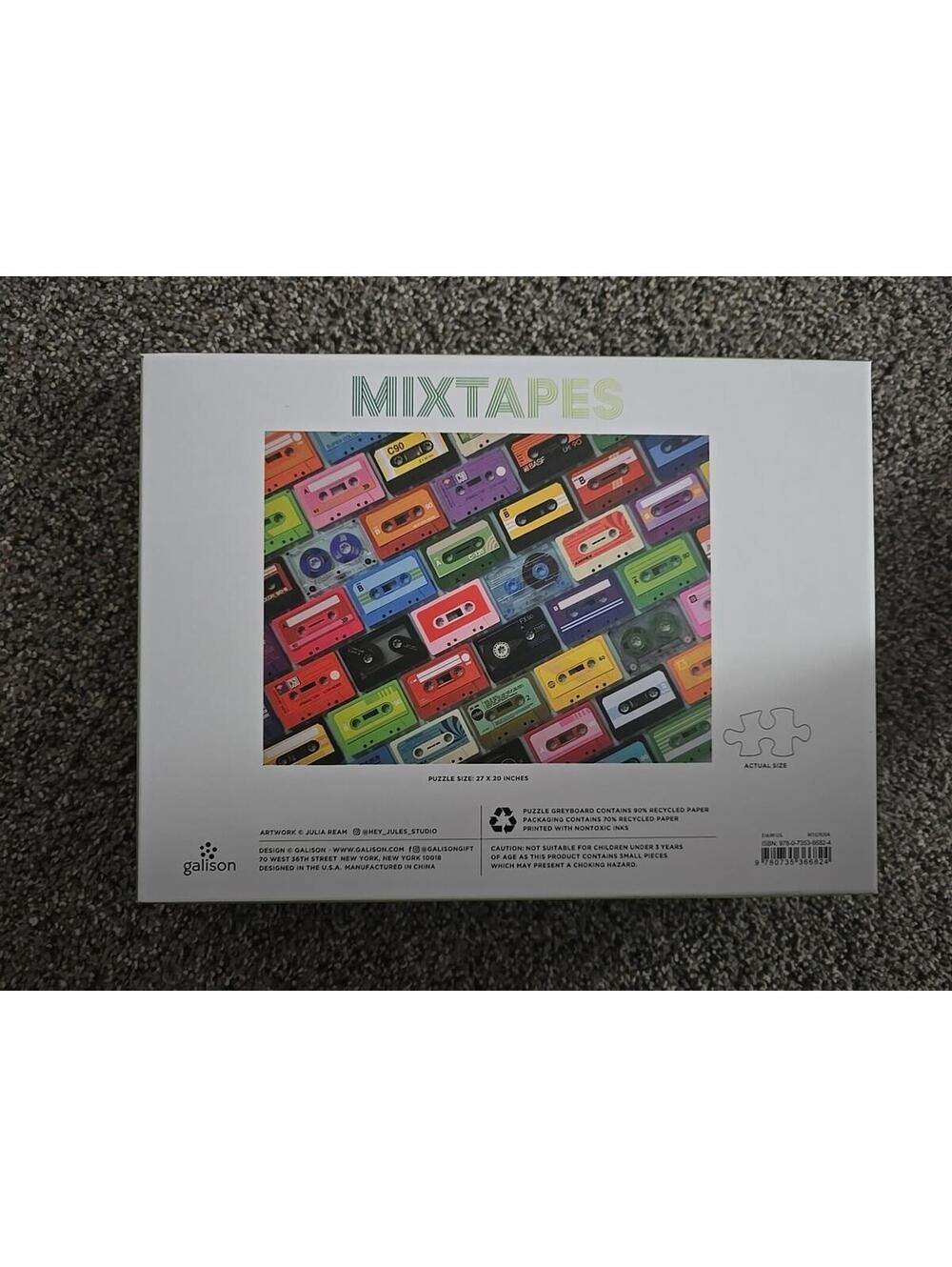 Galison Mixtapes 1000 Pc Puzzle Retro Cassette - Picture 2 of 2